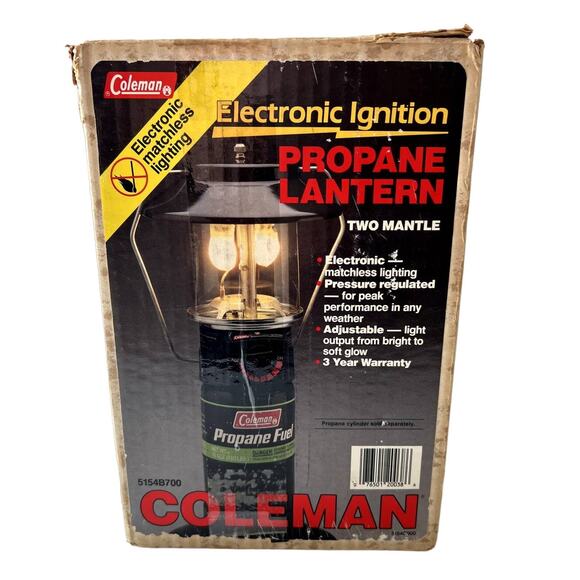 Coleman Propane Lantern Electronic Ignition with Paperwork Excellent Working - Picture 1 of 4